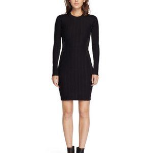 NWT Rag & Bone Ada Black Long Sleeve Bodycon Textured Dress